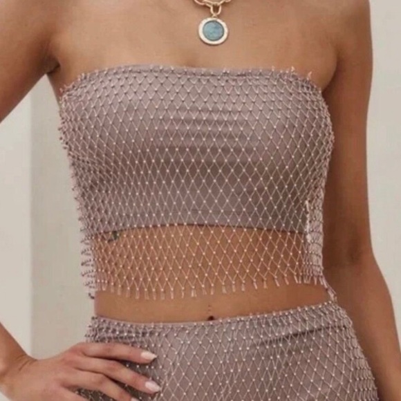12th Tribe Tops - ISO!! 12th Tribe siren rhinestone Mesh tube top